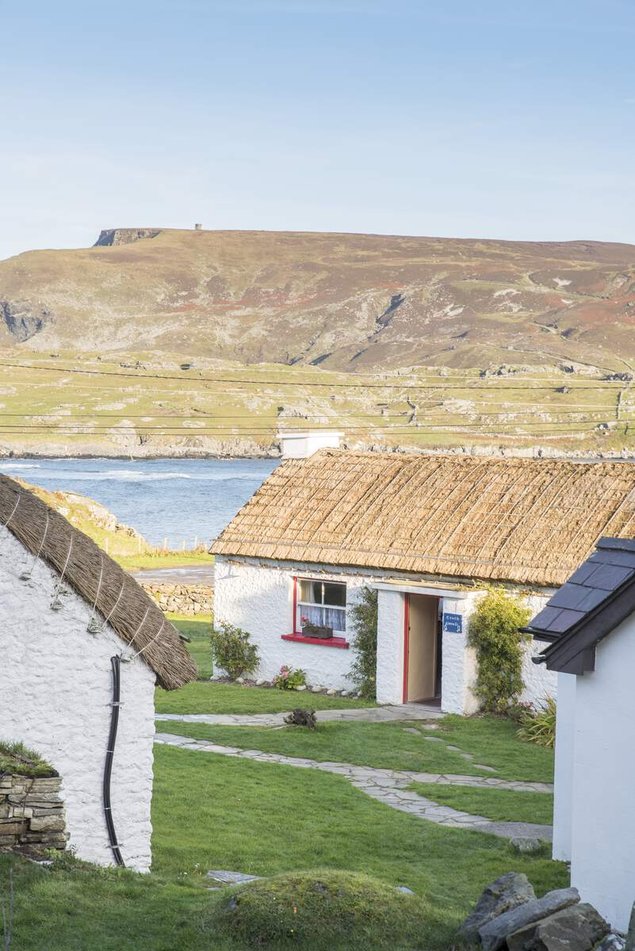 Freilichtmuseum "Glencolmcille Folk Village" in Kilaned, Donegal