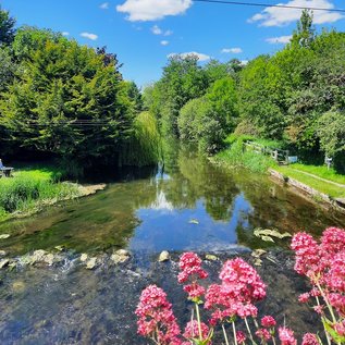 Idyllischer Fluss Nore