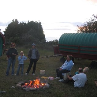 Abendstimmung beim Lagerfeuer
